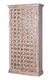 GINER Y COLOMER Armoire en bois de manguier, ivoire vieilli